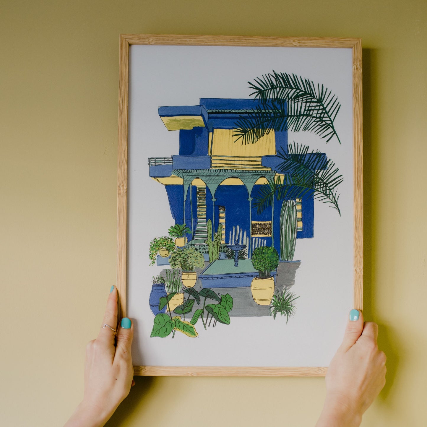 Jardin Majorelle Maroc Voyage Impression artistique
