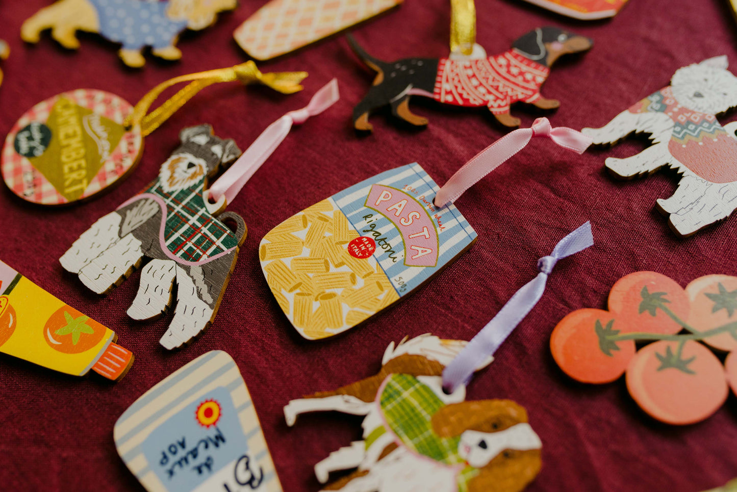 Pasta Wooden Decoration