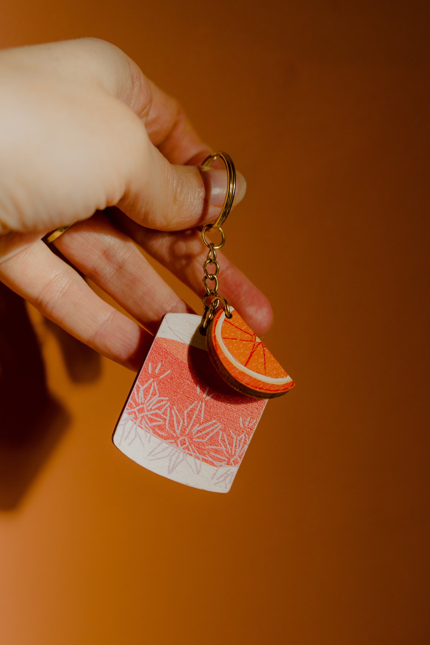 Negroni charm keychain