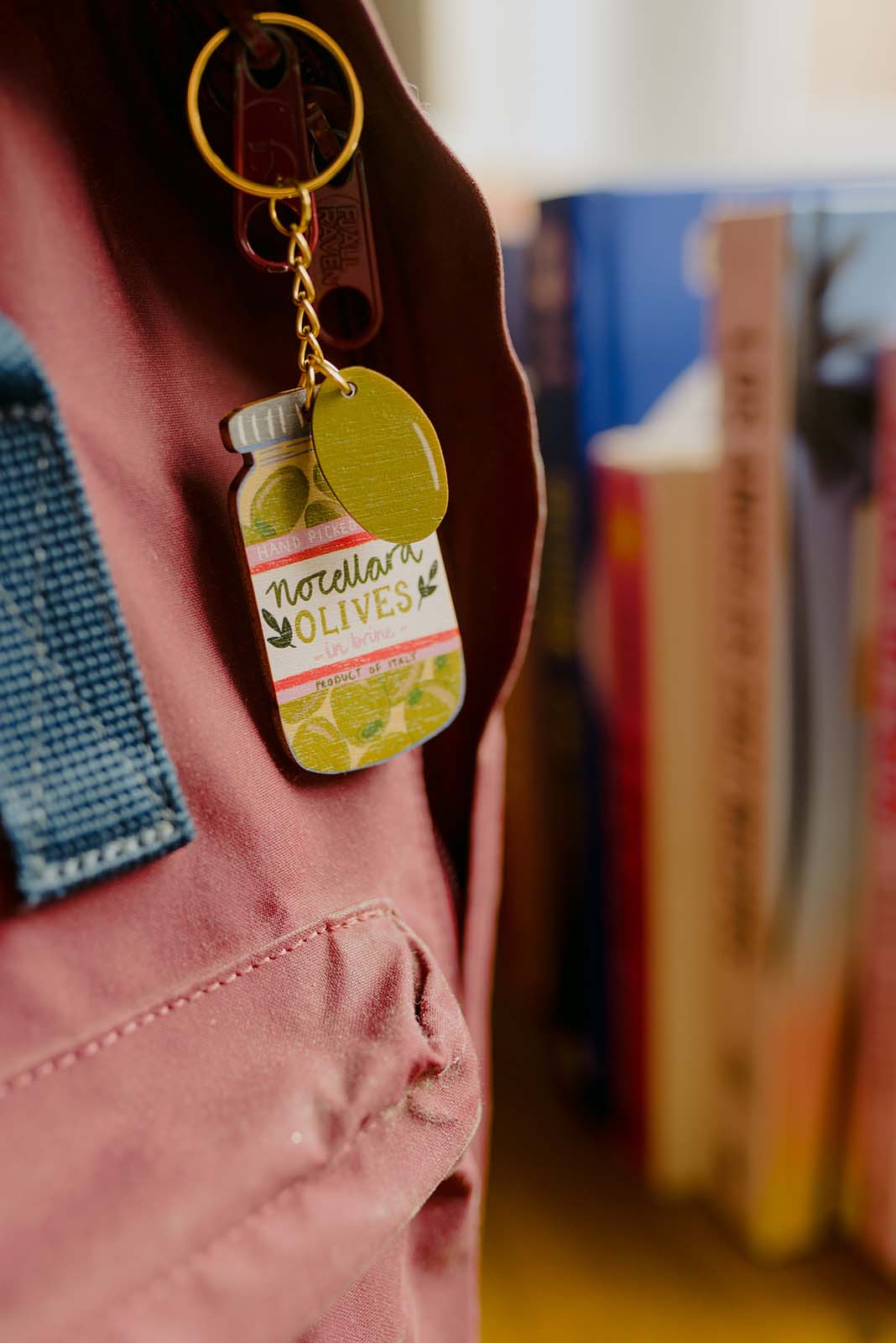 Nocellara Olives charm keychain