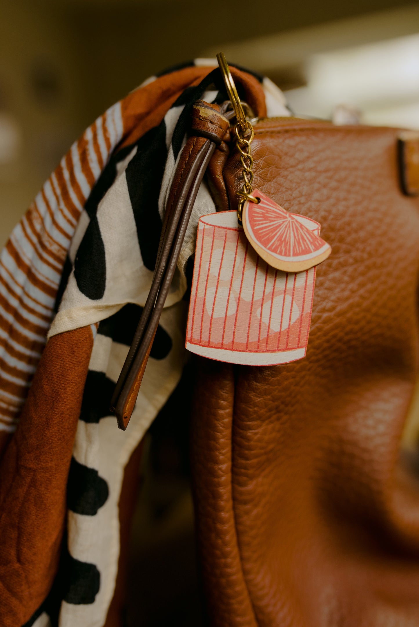 Paloma charm keychain