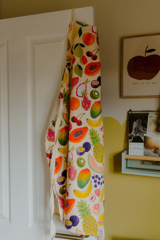 Tropical Fruit Organic Cotton Apron