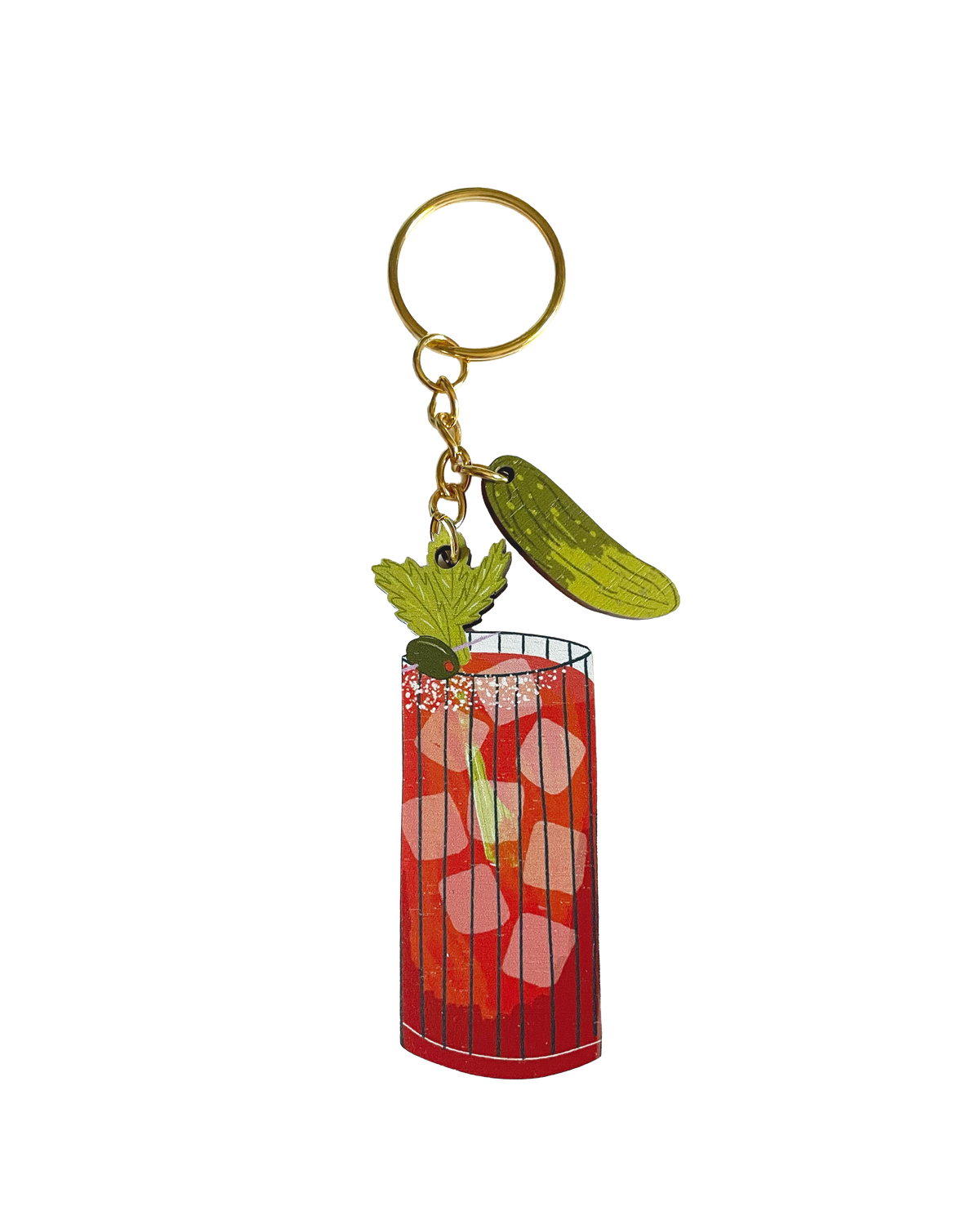 Bloody Mary charm keychain