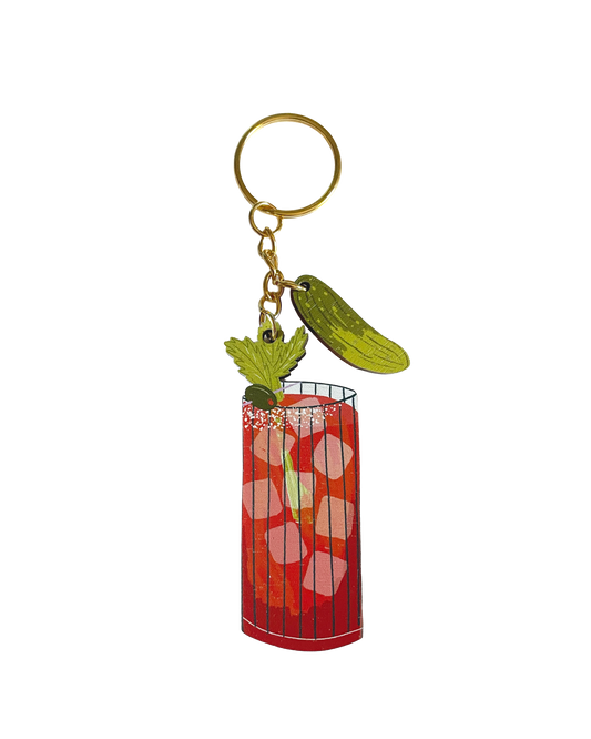 Bloody Mary charm keychain