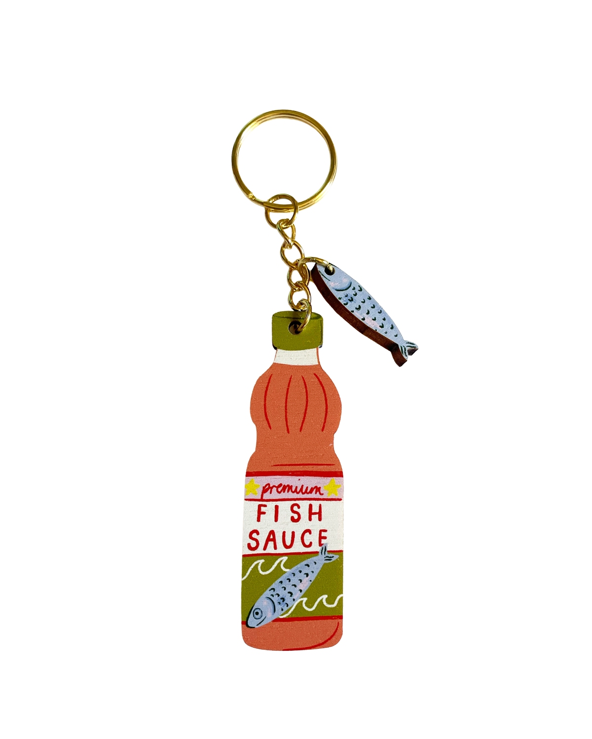 Fish Sauce charm keychain