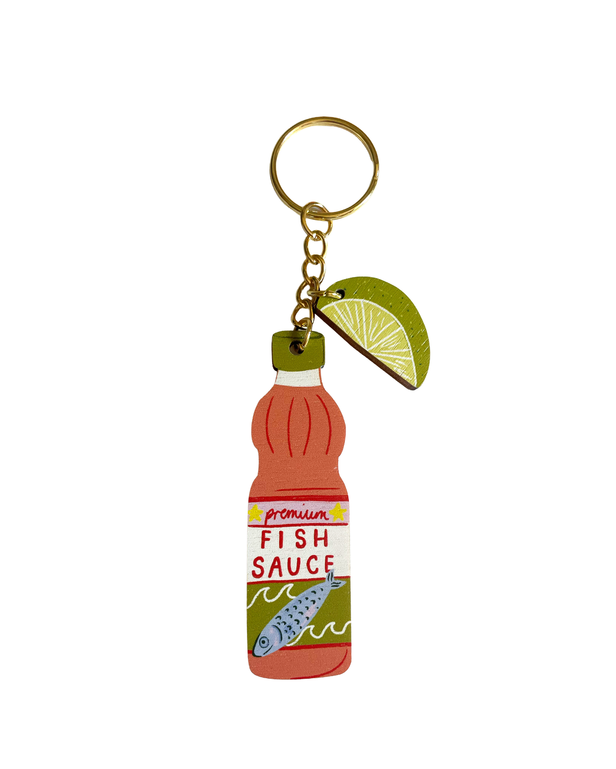 Fish Sauce charm keychain