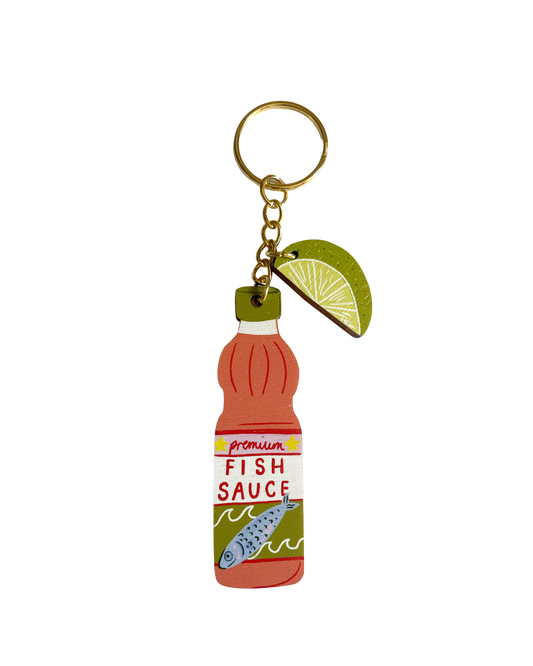 Fish Sauce charm keychain