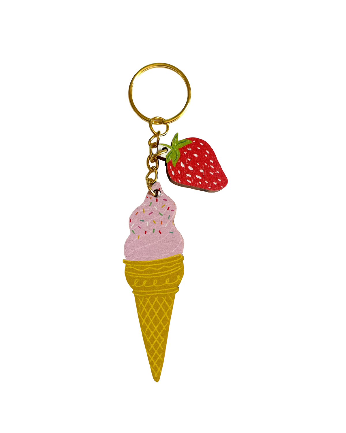 Ice Cream charm keychain