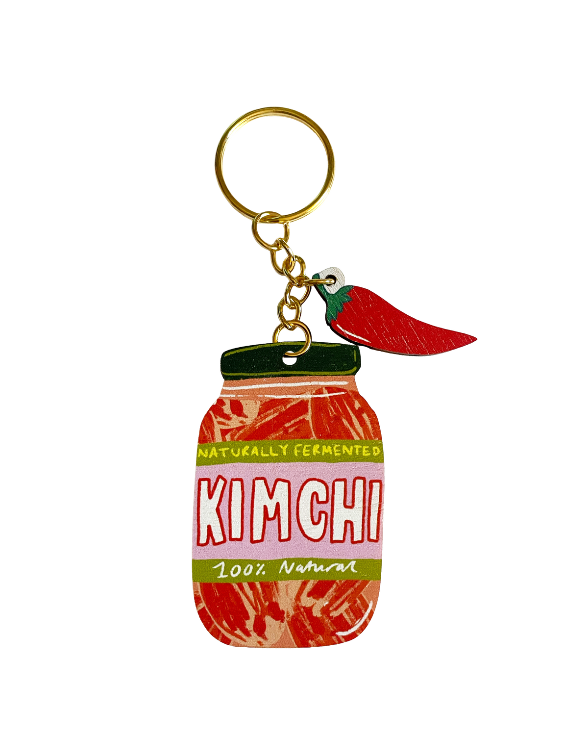 Kimchi charm keychain