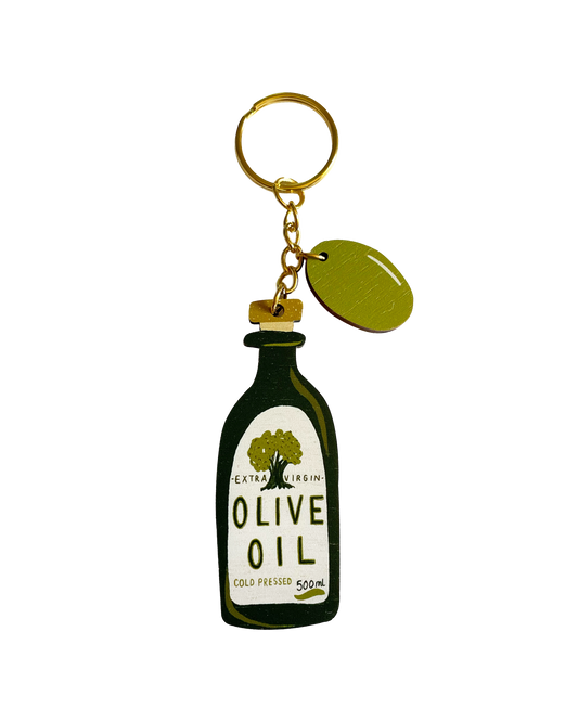Olive Oil Bottle Keychain