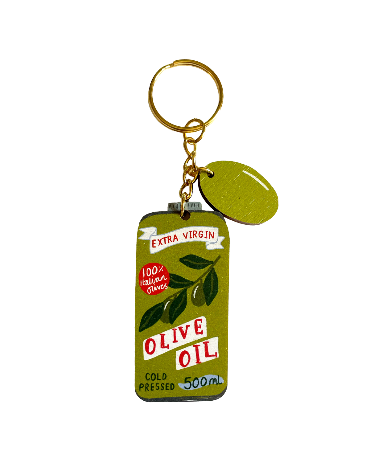 Olive Oil Can Keychain