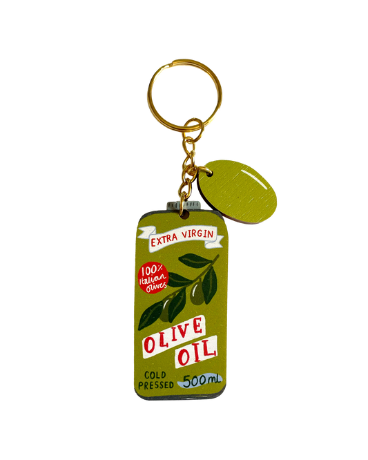 Olive Oil Can Keychain