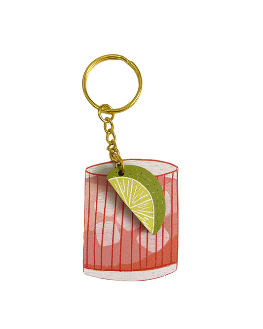 Paloma charm keychain