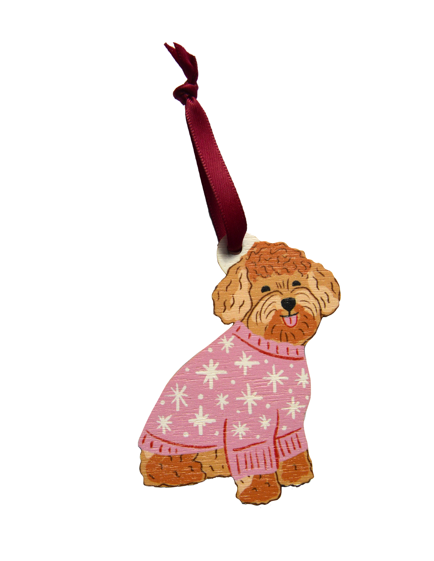 Cute Curly Dog Decoration