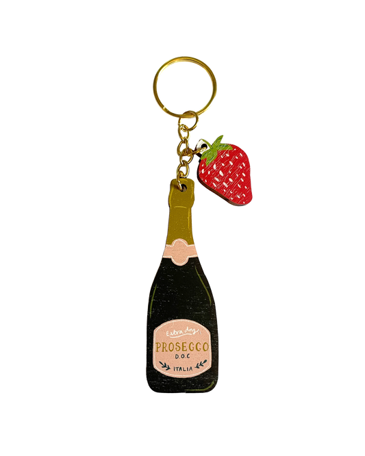 Prosecco Keychain