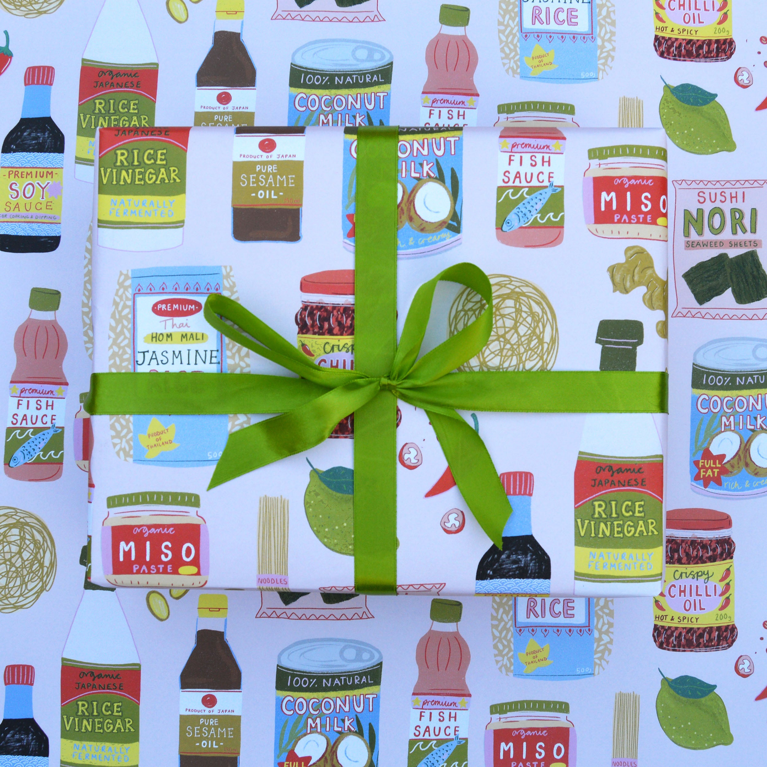 Asian Ingredients Wrapping Paper – Laura Barnes Shop