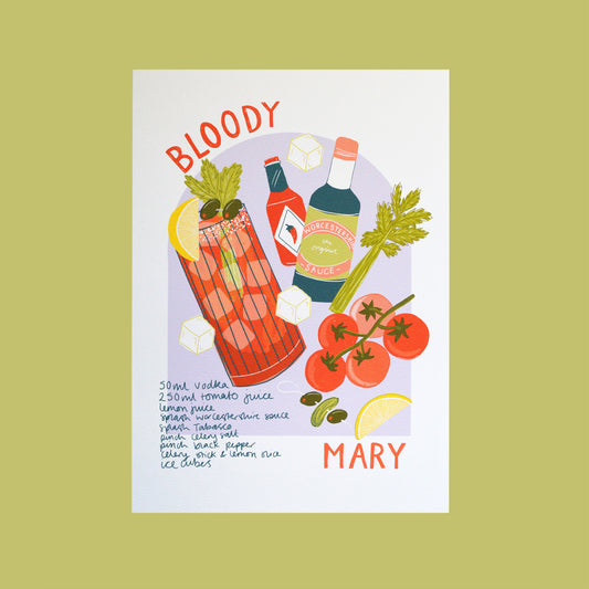 SECONDS Print Bloody Mary A3 Size