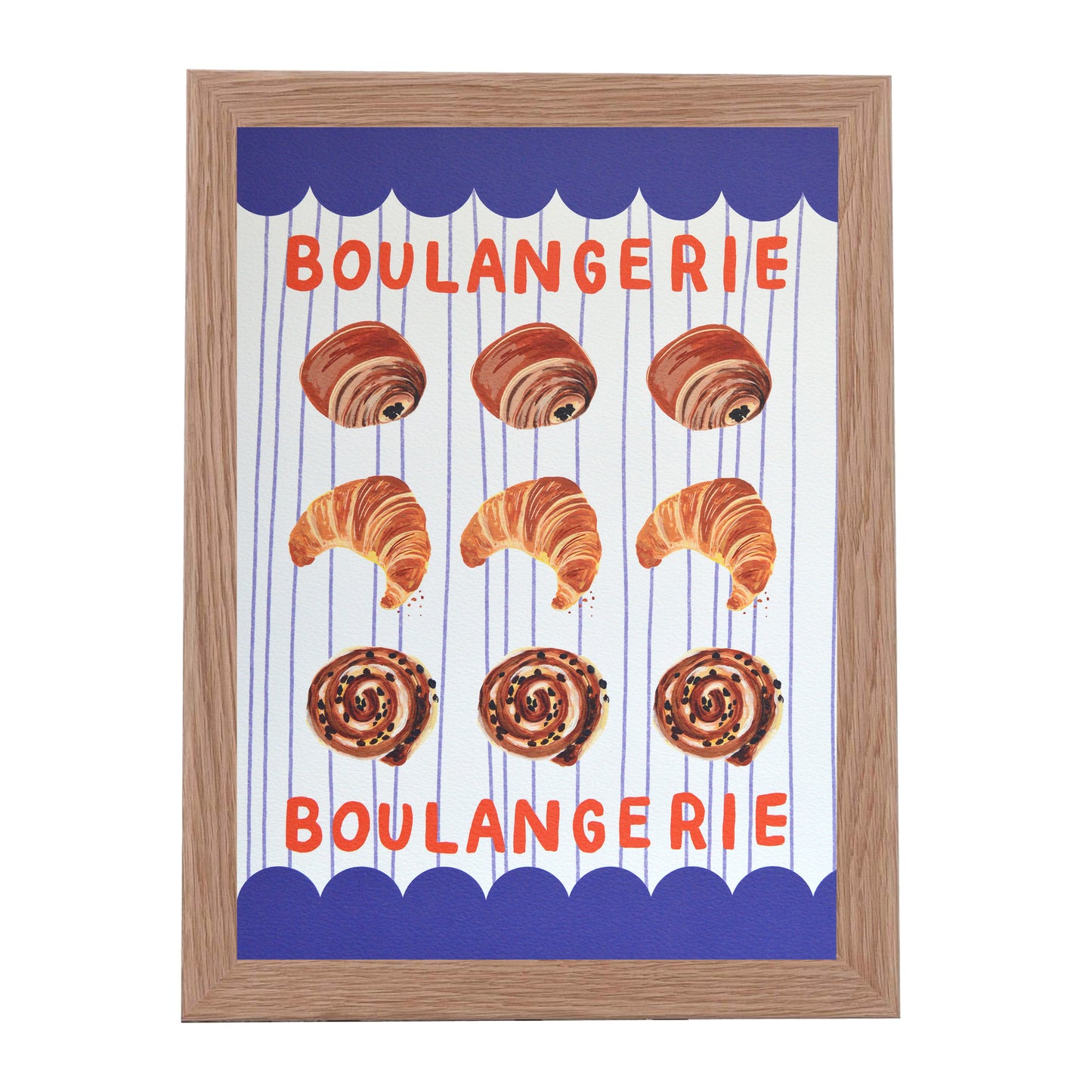 SECONDS Print Boulangerie scalloped A3 Size