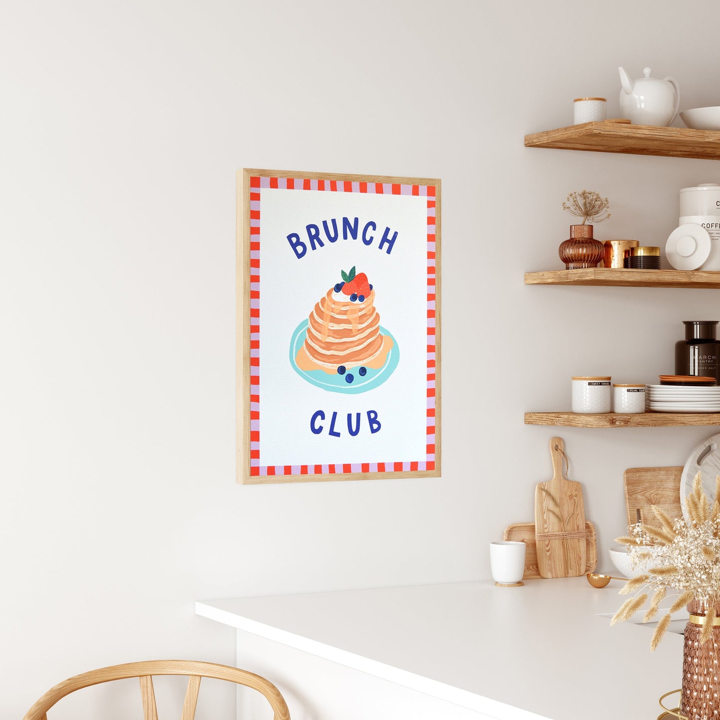 SECONDS Print Brunch Club Pancakes A4 Size