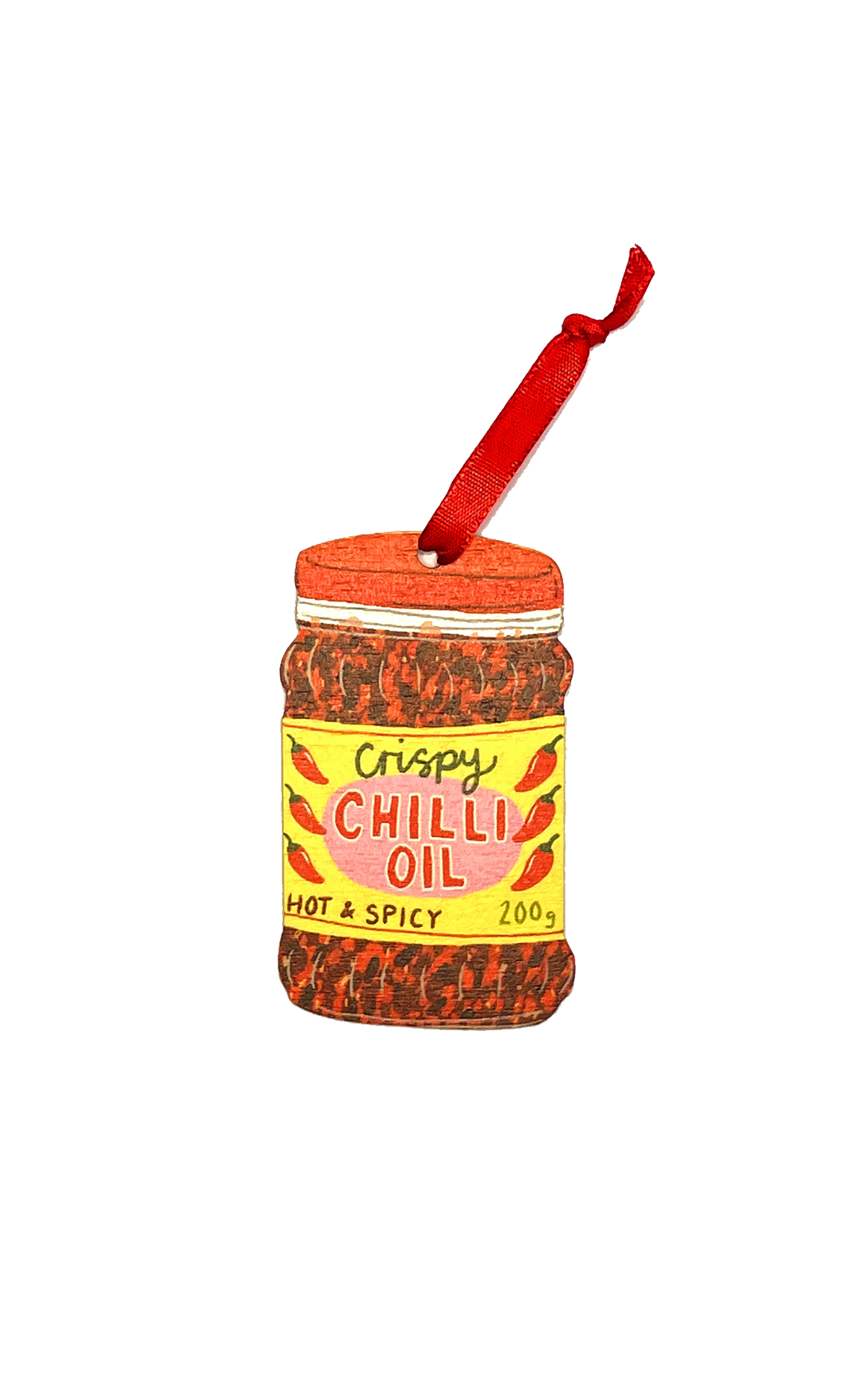 Chilli Oil Wooden Decoration