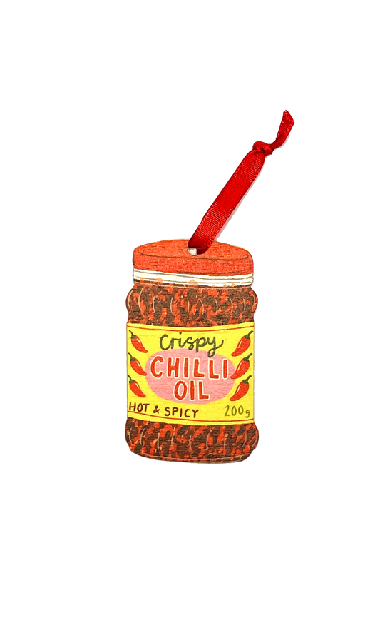 Chilli Oil Wooden Decoration