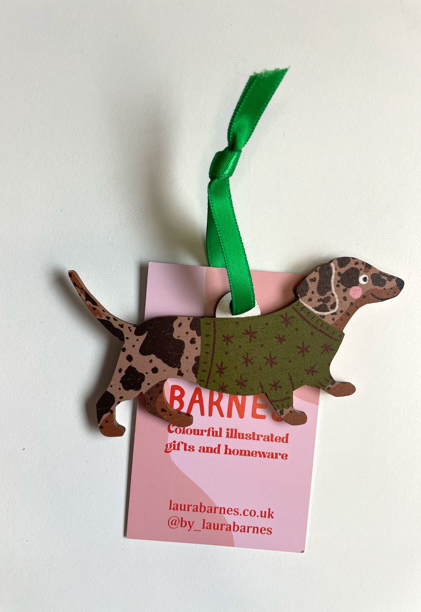 SECONDS Dappled Sausage Dog Decoration