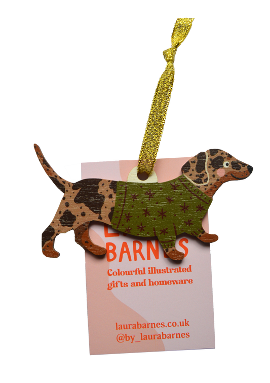 Dapple Dachshund Decoration
