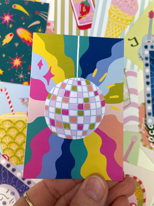 SECONDS Disco Ball Mini Print