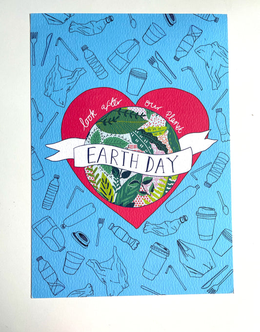 SECONDS Earth Day Print A4 Size