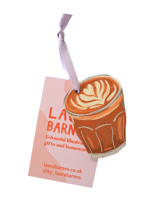 Flat white Coffee Decoration