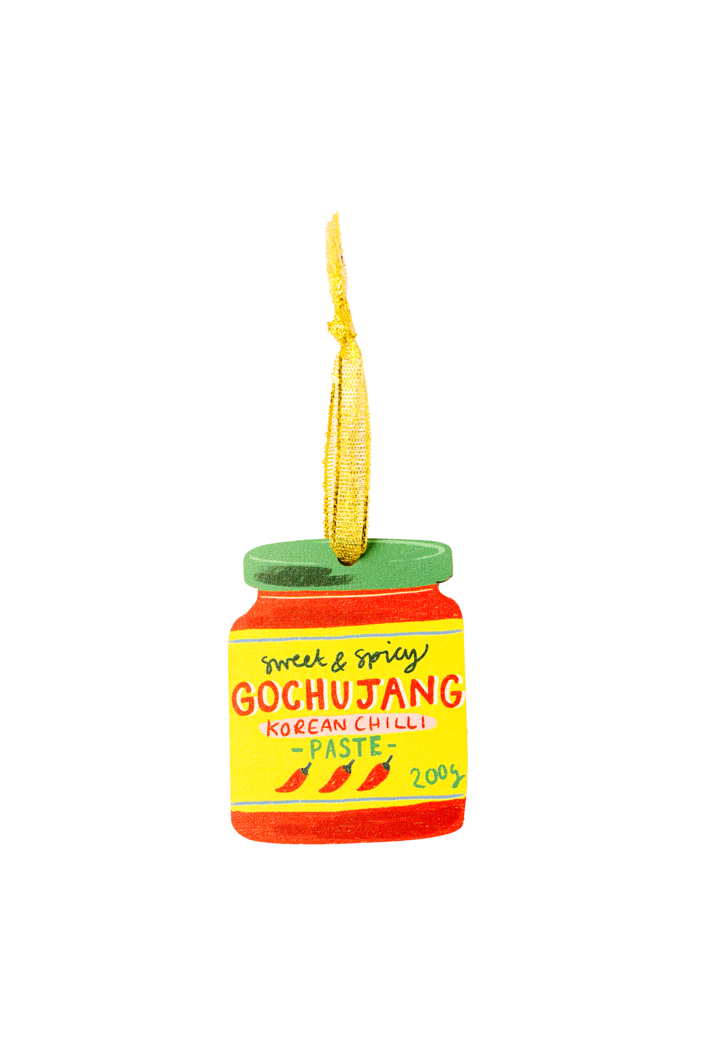 Gochujang Wooden Decoration
