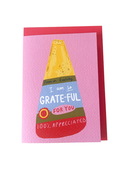 I am so grate-ful for you Parmesan card