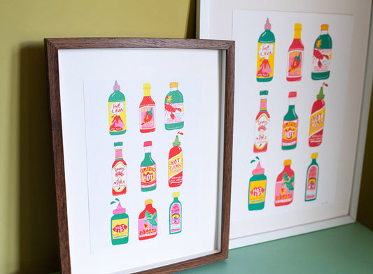 SECONDS Print Hot Sauce A3 Size