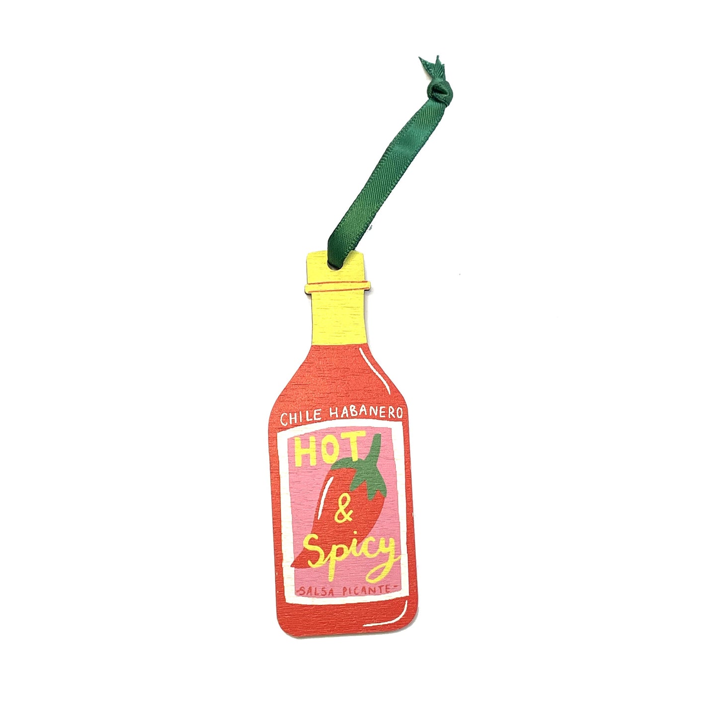 Decoración navideña con salsa picante