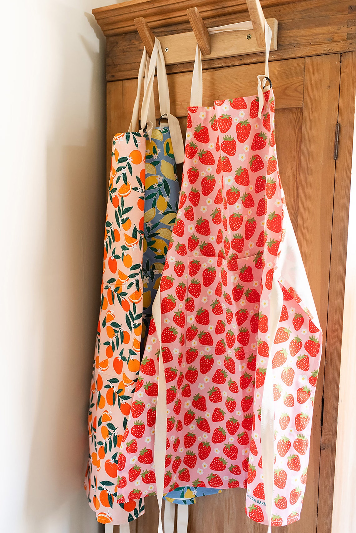 Torchon en coton bio Sweet Strawberry