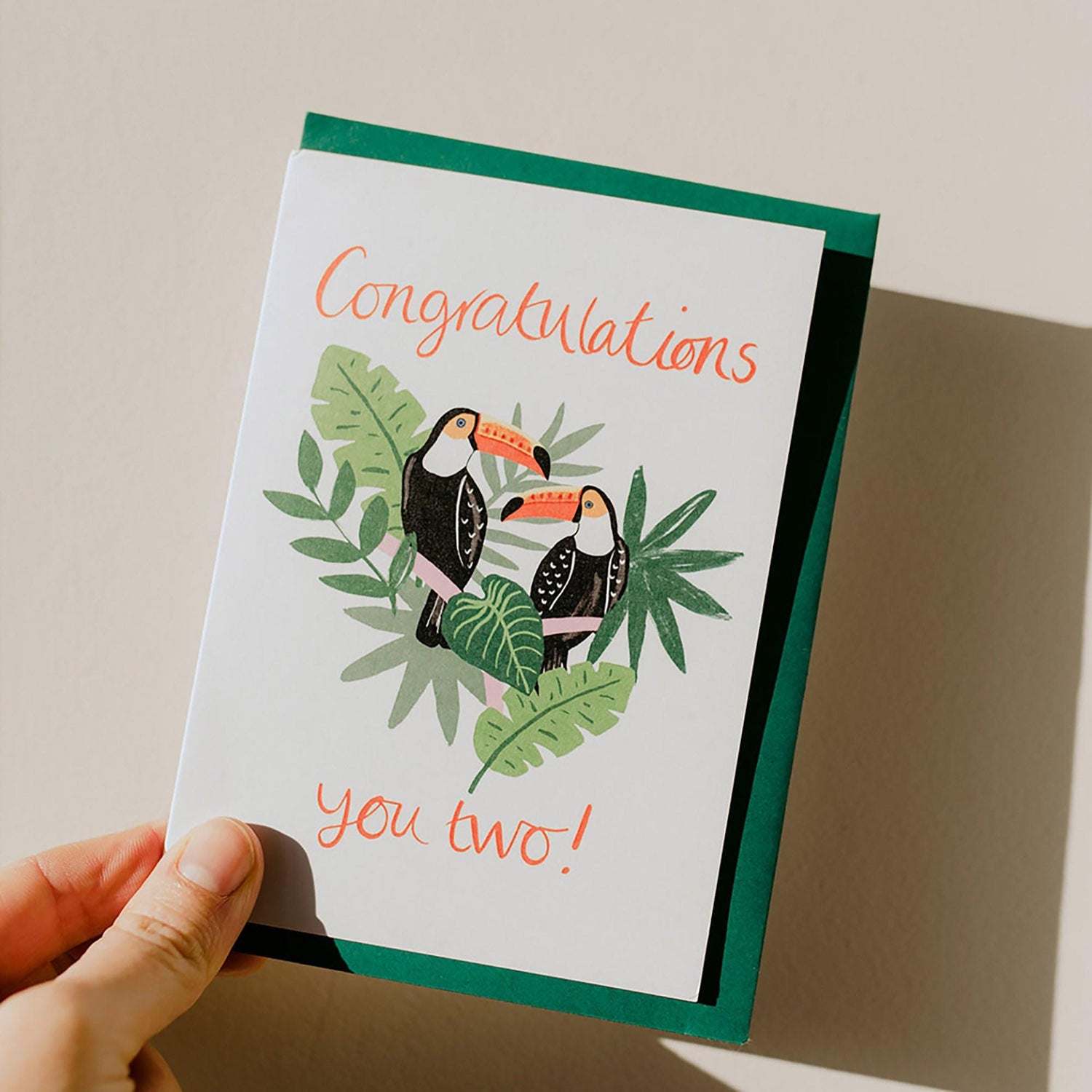 SECONDS Congratulations you two!' Toucans Card