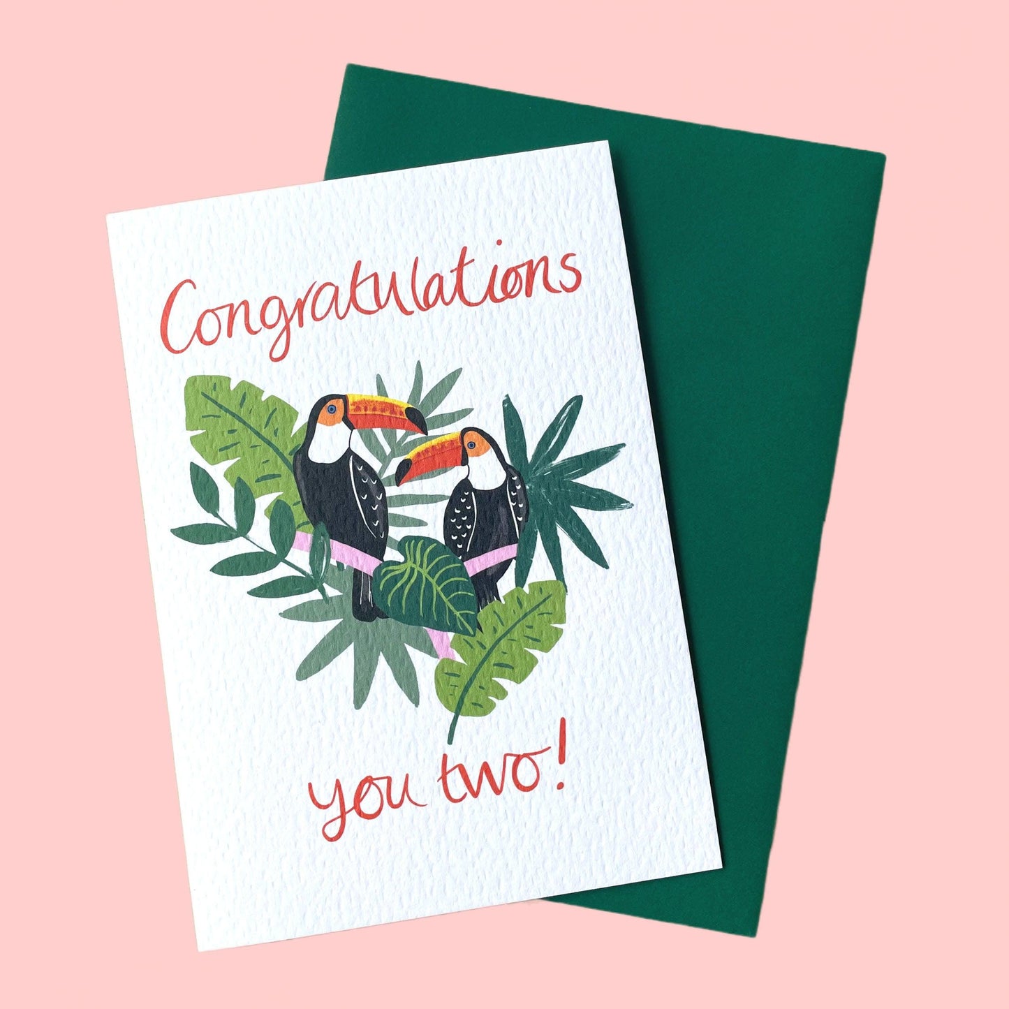 SECONDS Congratulations you two!' Toucans Card