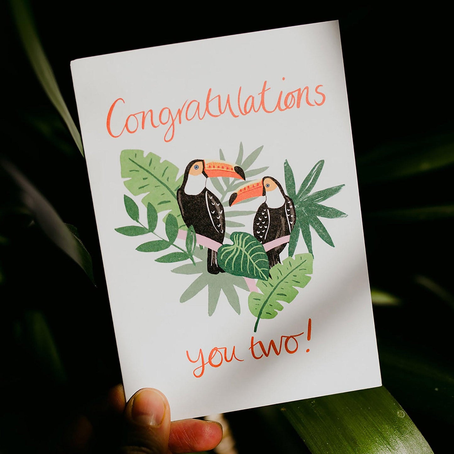 SECONDS Congratulations you two!' Toucans Card