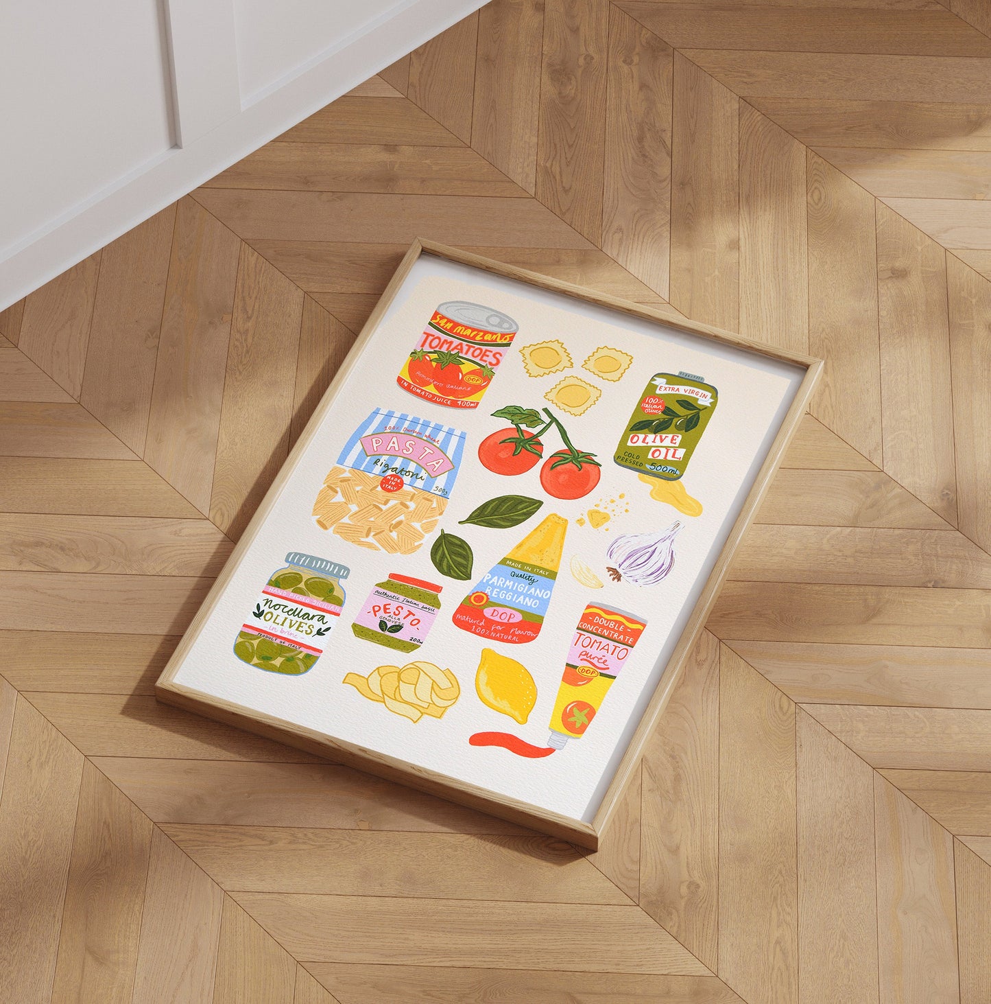 SECONDS Print Italian Ingredients A3 Size