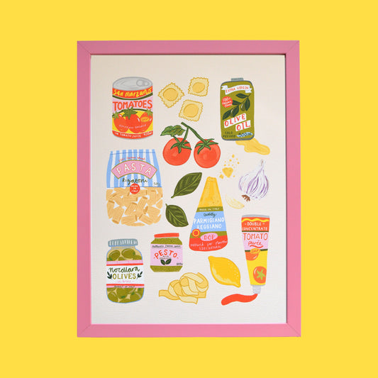 SECONDS Print Italian Ingredients A3 Size