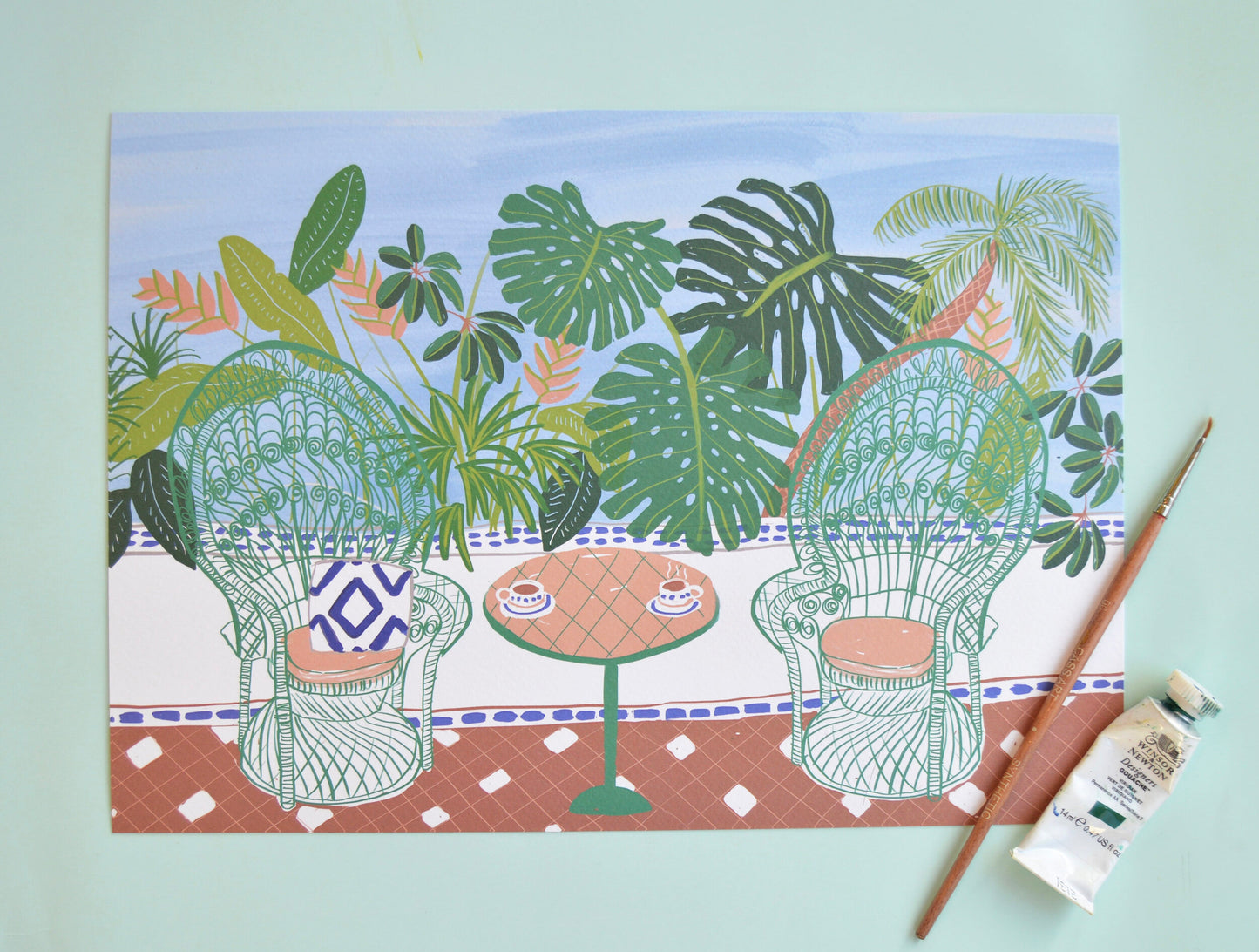 Impression d'art sur le balcon de la jungle