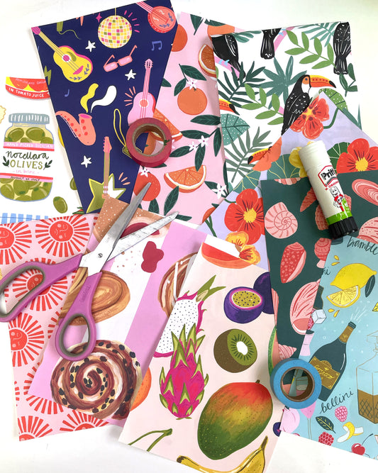 SECONDS Zero Waste Junk Journalling/scrapbooking/craft pages A5 size