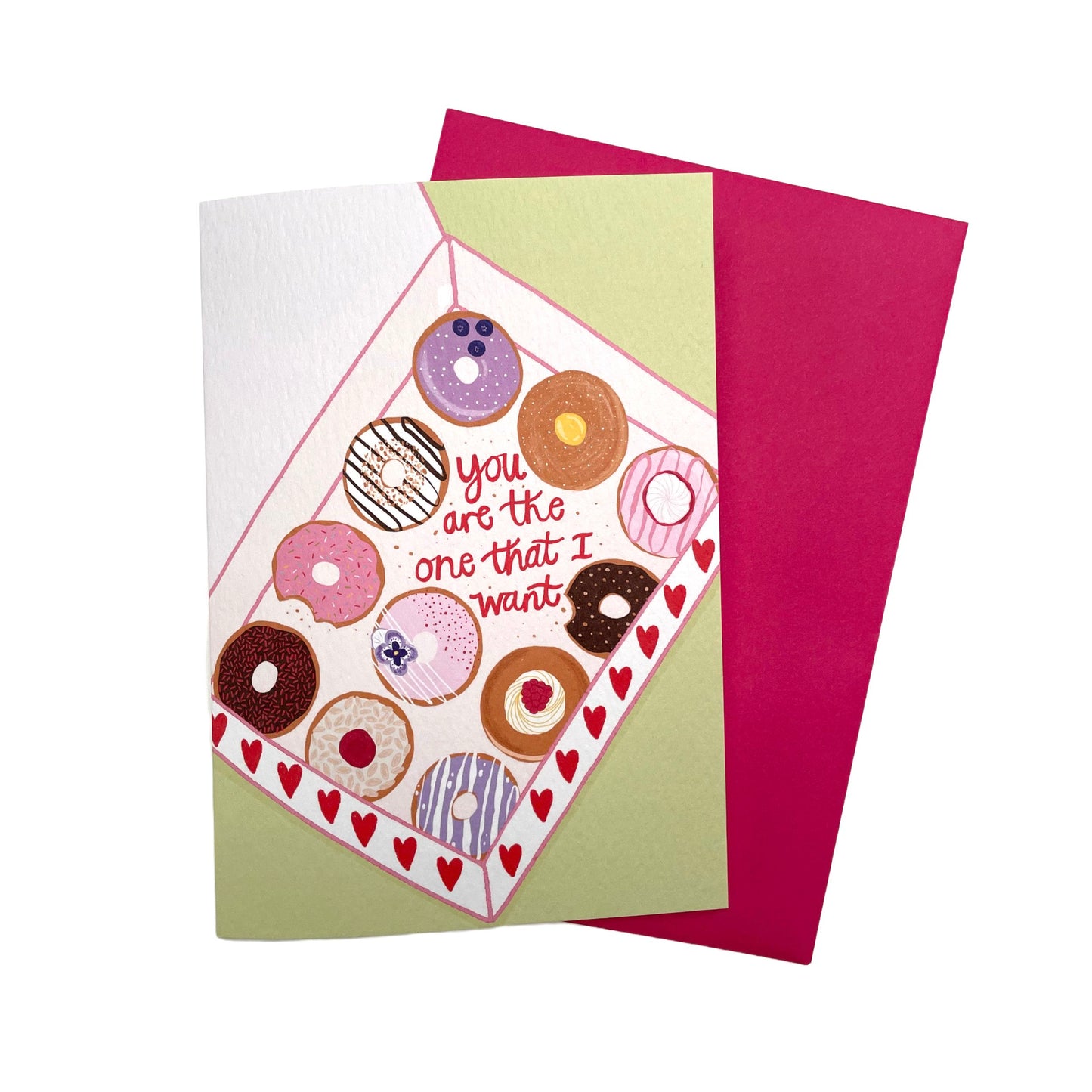Eres lo que quiero - tarjeta con temática de donut.