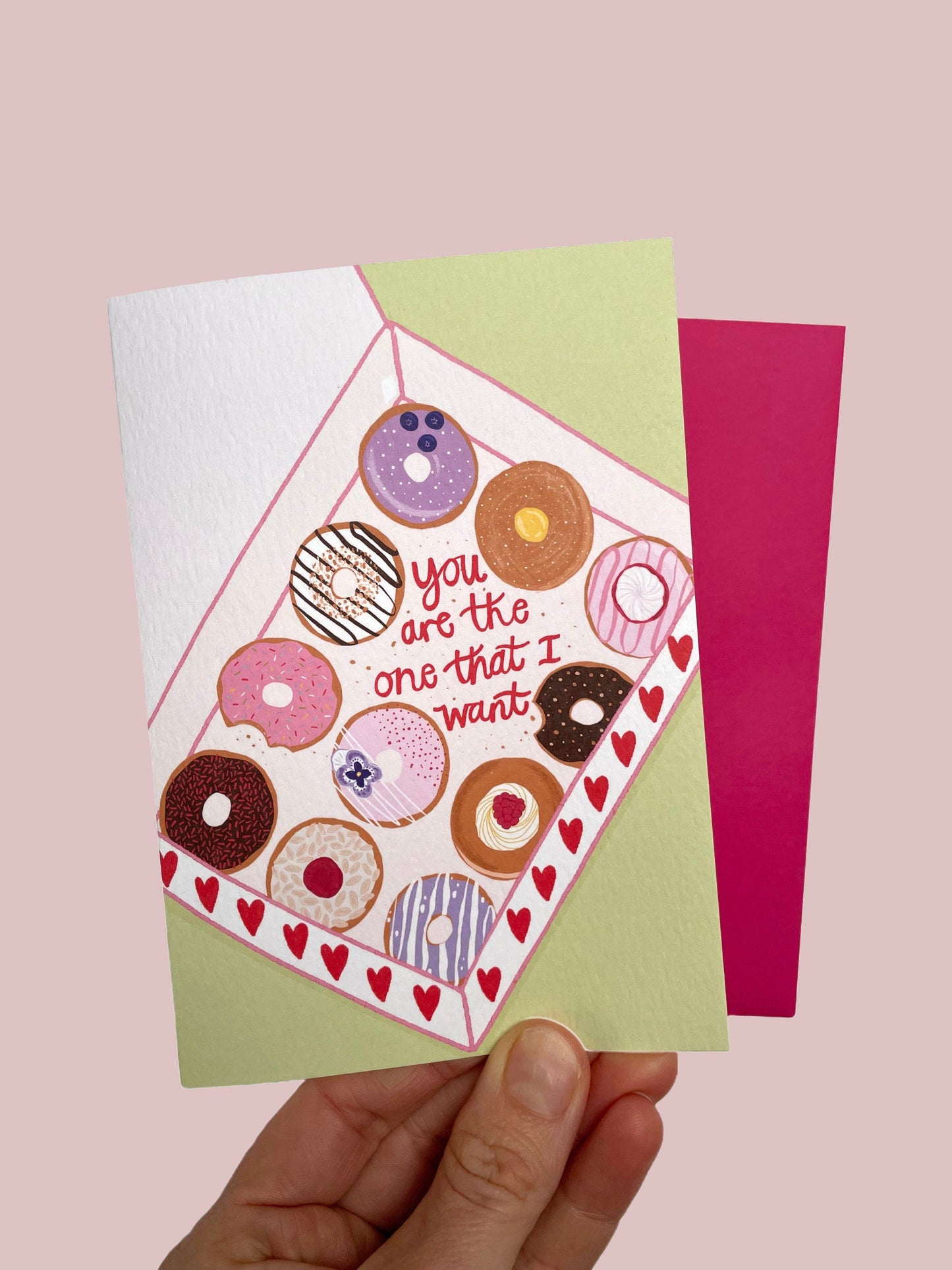 Eres lo que quiero - tarjeta con temática de donut.