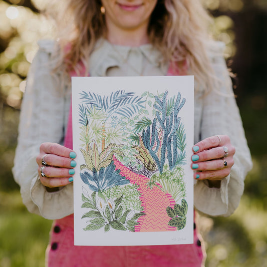 SECONDS Print Jungle Path A3 Size