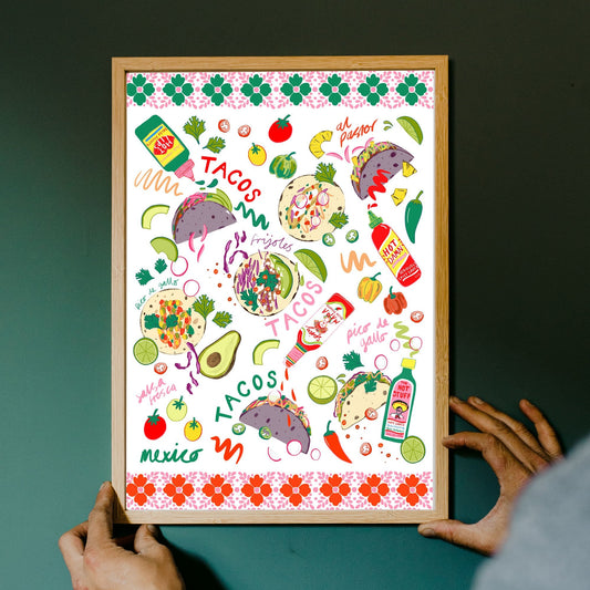 SECONDS Print Tacos A3 Size