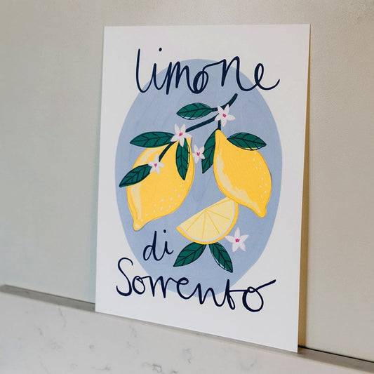 SECONDS Limone Di Sorrento Print 13.5cm x 20 cm