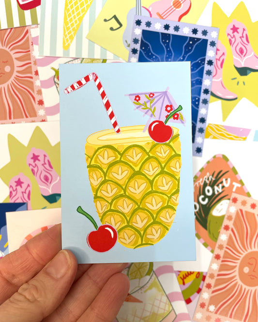 SECONDS Pina Colada Mini Print