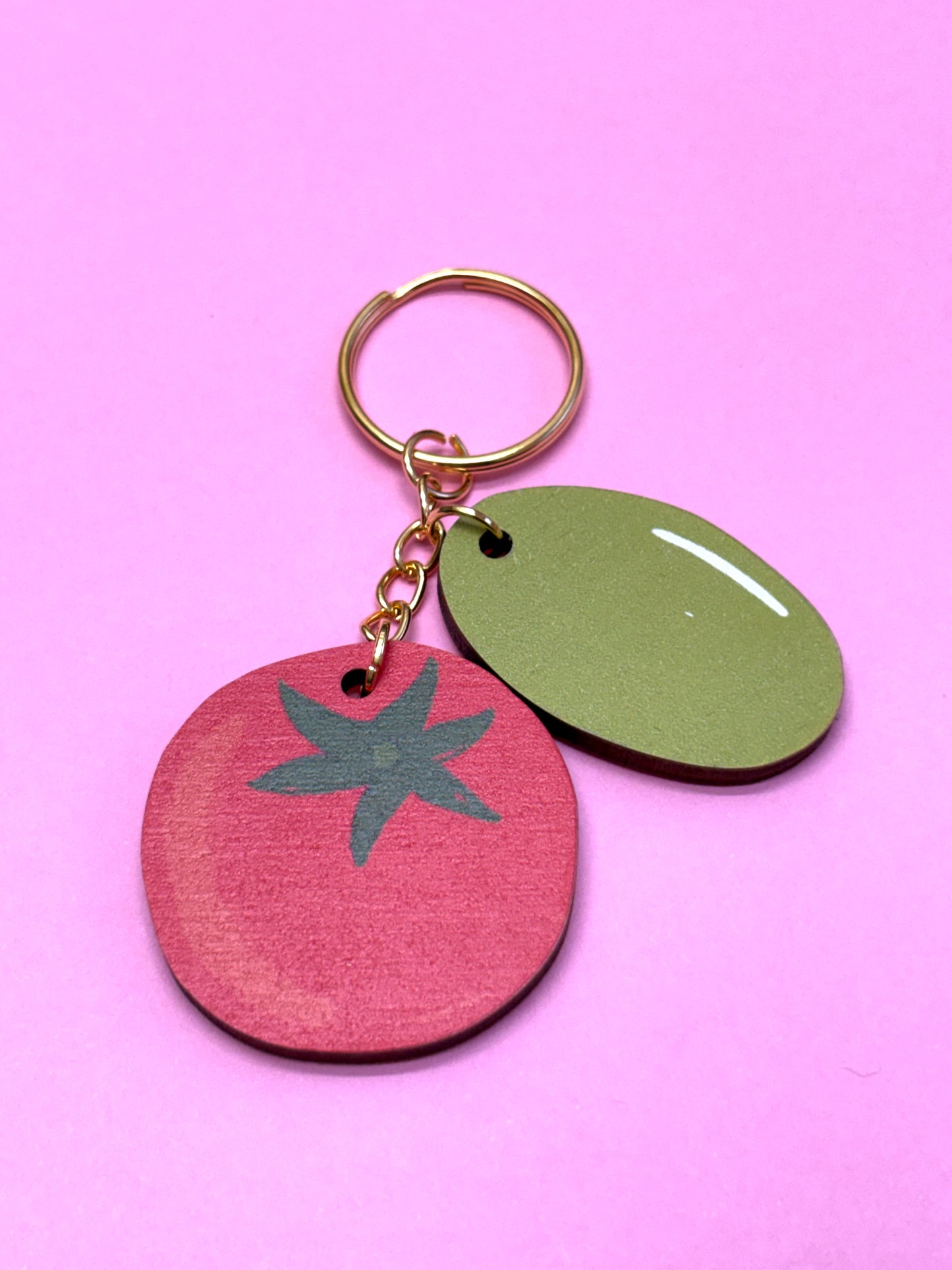 SAMPLE Tomato & Olive Keyring