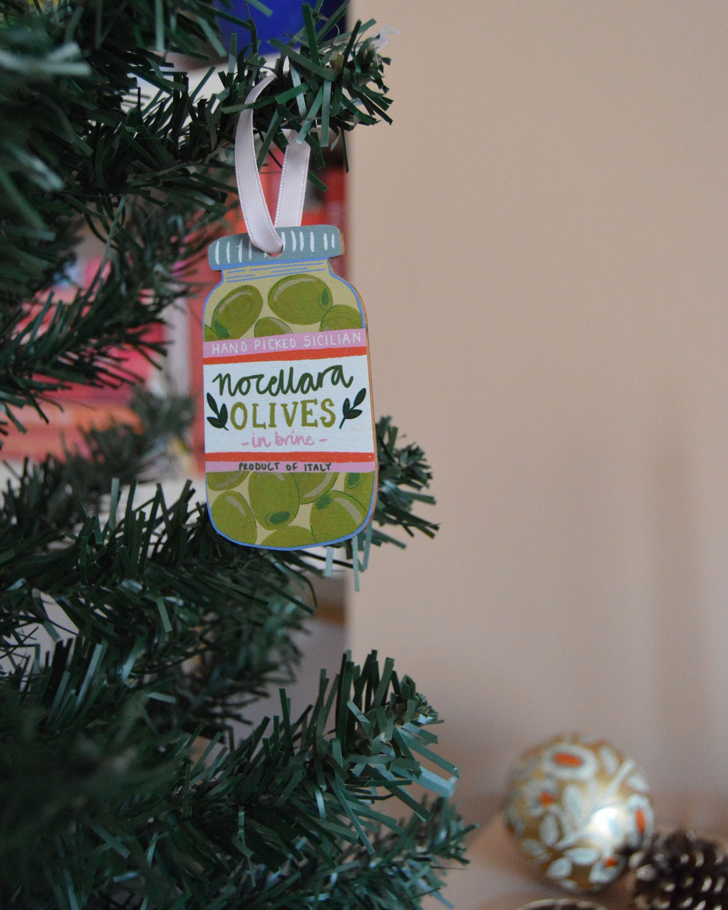 Décoration de Noël aux olives Nocellara